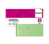 liderpapel tl12 - carnet comptoir, 50 x 110 mm, Couleur Vert