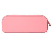 Liderpapel Trousse antartik Prisma en Silicone Souple rectangulaire 185 x 50 x 75 mm Rose Chewing-Gum., Rose Gomme, Trousse auxiliaire