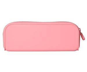 Liderpapel Trousse antartik Prisma en Silicone Souple rectangulaire 185 x 50 x 75 mm Rose Chewing-Gum., Rose Gomme, Trousse auxiliaire