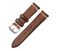 lidianhuan 18 20 22 24mm Bracelet Montre Cuir Véritable Style Rétro, Teinture Manuelle, Vert Rouge Marron, Sangle Universelle Avec Boucle