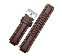 lidianhuan Bracelet de montre en cuir véritable à ergot 24x16mm, étanche anti-transpiration, Pour TIMEX T2N721 T2N720 TW2T76500 TW2T76300(P06-Dark brown-S)
