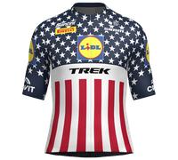 LIDL-TREK Maillot manches courtes Champion des États-Unis 2025 bleu