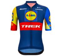 Lidl-Trek Team 2024 Kurzarmtrikot, für Herren, Größe XL, Rennradtrikot, bleu foncé