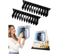 LidLoft Lot de 2 organiseurs de couvercle à 10 emplacements Noir | LidLoft Organiseur de couvercle pour couvercles de contenants alimentaires, gain de place à suspendre dans l'armoire