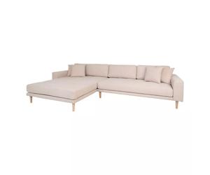 LIDO - Canapé angle gauche sable Beige