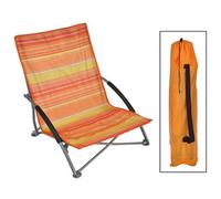 Lido Chaise Pliante Tube Orange/Jaune rayé