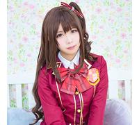 L'idole cendrillon filles Shimamura Uzuki Cosplay perruque pour femmes bouclés ondulés Anime perruque synthétique Costume fête rouge brun