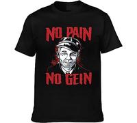 LIDU33YUN Ed Gein Men's Cool Round Neck Cotton Short Sleeve T-Shirt Manches Courtes(X-Large)