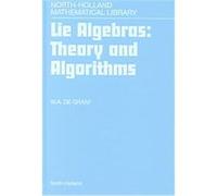 Lie Algebras, North-Holland Mathematical Library Willem A. De Graaf (Auteur)