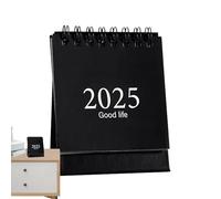 Lieawy Calendrier de bureau 2025, petit calendrier de bureau,Planification 2025 Planification Tournage de page à 360 degrés | Calendrier inversé pour la salle de classe, horaire mensuel, recto-verso