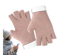 Lieawy Gants sans Doigts pour Hommes | Mitaines De Compression À Demi-Doigts pour Hiver - Gants Isolés à Haute Élasticité - pour Femmes Et Hommes Intérieur Et Extérieur Randonnée Voyage Cyclisme Et