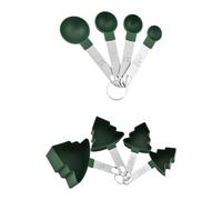 Lieawy Jeu De Cuillères Et Tasses À Mesurer Pour Pâtisserie | Cuillère de Mesure Arbre de Noël | Kit Outils De Mesure Pour Ingrédients Secs Cuisine Pâtisserie Bar