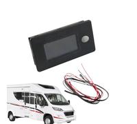 Lieawy Moniteur de Batterie Marine - Moniteur À Lcd Pour Camping-Car | Jauge de en Temps Réel pour Véhicules de Golf Automobiles Marins Bateaux