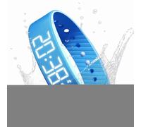 Lieawy Montre à Réveil Silencieux - Montre Numérique avec Réveil Vibrant,Bracelet Connecté Horloge Réglable pour Femmes Hommes Grand Dormeur Sport Voyage École Extérieur Anniversaire