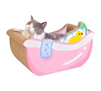 Lieawy Petit lit pour chat | Mignon avec griffoir | Lit mignon pour chaton et grattoir | Pour chatons chiots petits chiens Accessoires de maison Salon Balcon Appartement Chambre d'étudiant Dormir