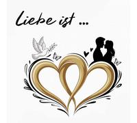 Liebe ist ... Originelles Gästebuch zur Hochzeit, Verlobung oder dem Jubiläum der Ehe oder Lebenspartnerschaft mit stilvollen Bildmotiven zur ... von Liebe für kleine und große Feiern
