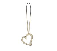 LIEBESKIND BERLIN Cuir accessoires pour sacs Heart Mirror Mirror Pendant Biscotti jaune clair