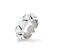 LIEBESKIND BERLIN Bague pour femme - Argent - Taille 56 - Acier inoxydable poli - Imperméable & doux pour la peau