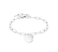 LIEBESKIND BERLIN Bijoux pour femme - Chaîne en acier inoxydable - Bracelet et boucles d'oreilles avec pendentif en forme de cœur - Disponible en différentes couleurs et finitions - Idée cadeau