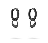 Liebeskind Berlin Boucles d'oreilles LJ-1565-E-20 IP Black, 1,8 cm, Acier inoxydable, Pas de gemme