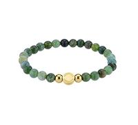 Liebeskind Berlin bracelet Beads LJ-0956-B-17 Moosachat & acier inoxydable IP or