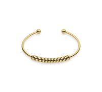 LIEBESKIND BERLIN Bracelet élégant en acier inoxydable poli IP Gold 6,9 cm Imperméable et doux pour la peau