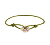 Liebeskind Berlin Bracelet en Tissu Femme LJ-1802-B-21 avec pendentifs en acier inoxydable IP or rose