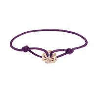 Liebeskind Berlin Bracelet en Tissu Femme LJ-1803-B-21 avec pendentifs en acier inoxydable IP or rose