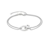 Liebeskind Berlin Bracelet pour femme en acier inoxydable avec différents pendentifs et designs - En argent, or, or rose et noir - Bijou moderne et polyvalent, 21 cm, Acier inoxydable, Pas de gemme