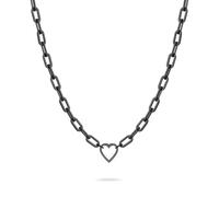 Liebeskind Berlin Collier Femme LJ-1759-N-45 en acier inoxydable IP noir