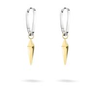 Liebeskind Berlin Créoles 3,6 avec pendentif pendule en acier inoxydable, 3,6 cm, Acier inoxydable, Pas de gemme