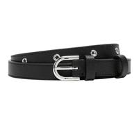 LIEBESKIND BERLIN Cuir ceinture de taille Fab 5 Small Pebble Eyelts Belt 1.8 CM W95 Black noir