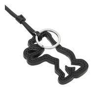 LIEBESKIND BERLIN Cuir porte-clés Bear-Lin Keyring Black noir