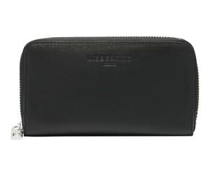 LIEBESKIND Berlin Cuir Porte-Monnaie Lila Sheep Natural Frieda Wallet Black Noir