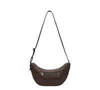 LIEBESKIND BERLIN Cuir sac à épaule bandoulière Moon Hobo Roasted Coconut marron foncé