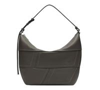 LIEBESKIND BERLIN Cuir sac à épaule Edda Calf Optic Hobo Bag Dark Grigio marron foncé