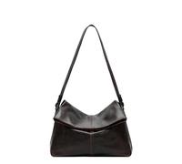 LIEBESKIND BERLIN Cuir sac à épaule Fiona Hobo Bag Black rouge foncé