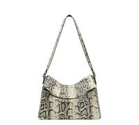 LIEBESKIND BERLIN Cuir sac à épaule Fiona Snake Hobo Milk écru