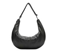 LIEBESKIND BERLIN Cuir sac à épaule Moon Sheep Natural Hobo Bag Black noir