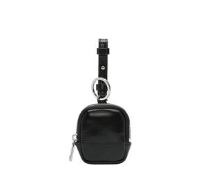 LIEBESKIND BERLIN Cuir sac d’accessoires Andrea Keyring Pouch Black noir