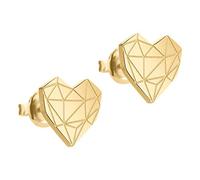 Liebeskind Berlin Cœur Boucles D'Oreilles - Boucles D'Oreilles & Créoles En Acier Inoxydable Dans Le Beliebten Liebeskind Broken-Heart Design