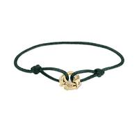 LIEBESKIND BERLIN femme bijoux - chaîne, boucles d'oreilles & bracelet avec ineinander verschlungenen Ringen en acier inoxydable en or, Vert
