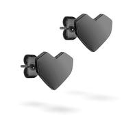 Liebeskind Berlin LJ-1501-E-11 Boucles d'oreilles IP Noir, 1,1 cm, Acier inoxydable, Pas de gemme