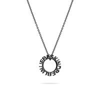 Liebeskind Berlin LJ-1568-N-45 Collier IP Noir, 45 cm, Acier inoxydable, Pas de gemme