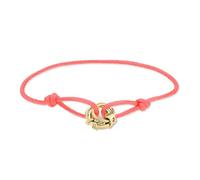 Liebeskind Berlin LJ-1646-B-21 Bracelet en tissu avec pendentif en acier inoxydable doré IP, 21 cm, Acier inoxydable, Pas de gemme