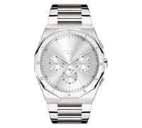 Liebeskind Berlin Montre chronographe à Quartz pour Femme avec boîtier Rond (40 mm), Bracelet en Acier Inoxydable, étanche 5 ATM, Design accrocheur, argenté, 40 mm, Bracelet