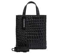 Liebeskind Berlin Paper Bag Tote Kroko, Sac à l'épaule Femme, Noir (Black), Small