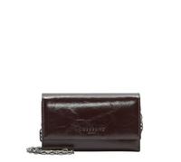 Liebeskind Berlin Porte-Monnaie Sac à épaule bandoulière Malia Wallet Burgundy Marron foncé