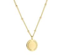 Liebeskind Berlin Pour Femmes Collier Avec Rond Pendentif - Argent, Or, Or Rose, Noir - Réglable - Idée Cadeau