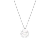 Liebeskind Berlin Pour Femmes Collier Avec Rond Pendentif - Argent, Or, Or Rose, Noir - Réglable - Idée Cadeau